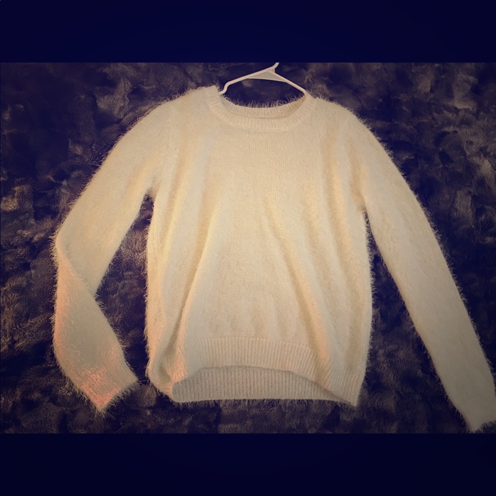 Cute soft white sweater